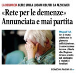 Rassegna Stampa | Associazione Alzheimer Basilicata